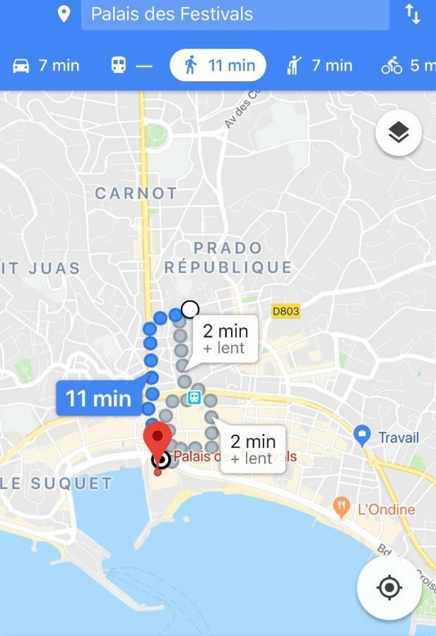 Cannes: Agreable 2 Pieces Vue Mer Panoramique エクステリア 写真